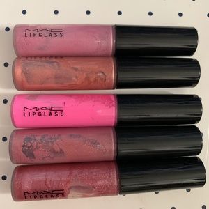 MAC Lipglass x5